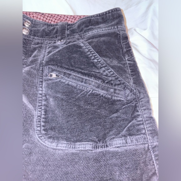 Athleta Duster Pants Flint Grey Velvet Cargo - 6 Petite - Picture 6 of 14